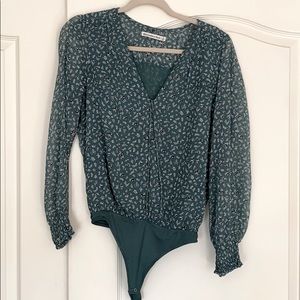 AF micro floral bodysuit